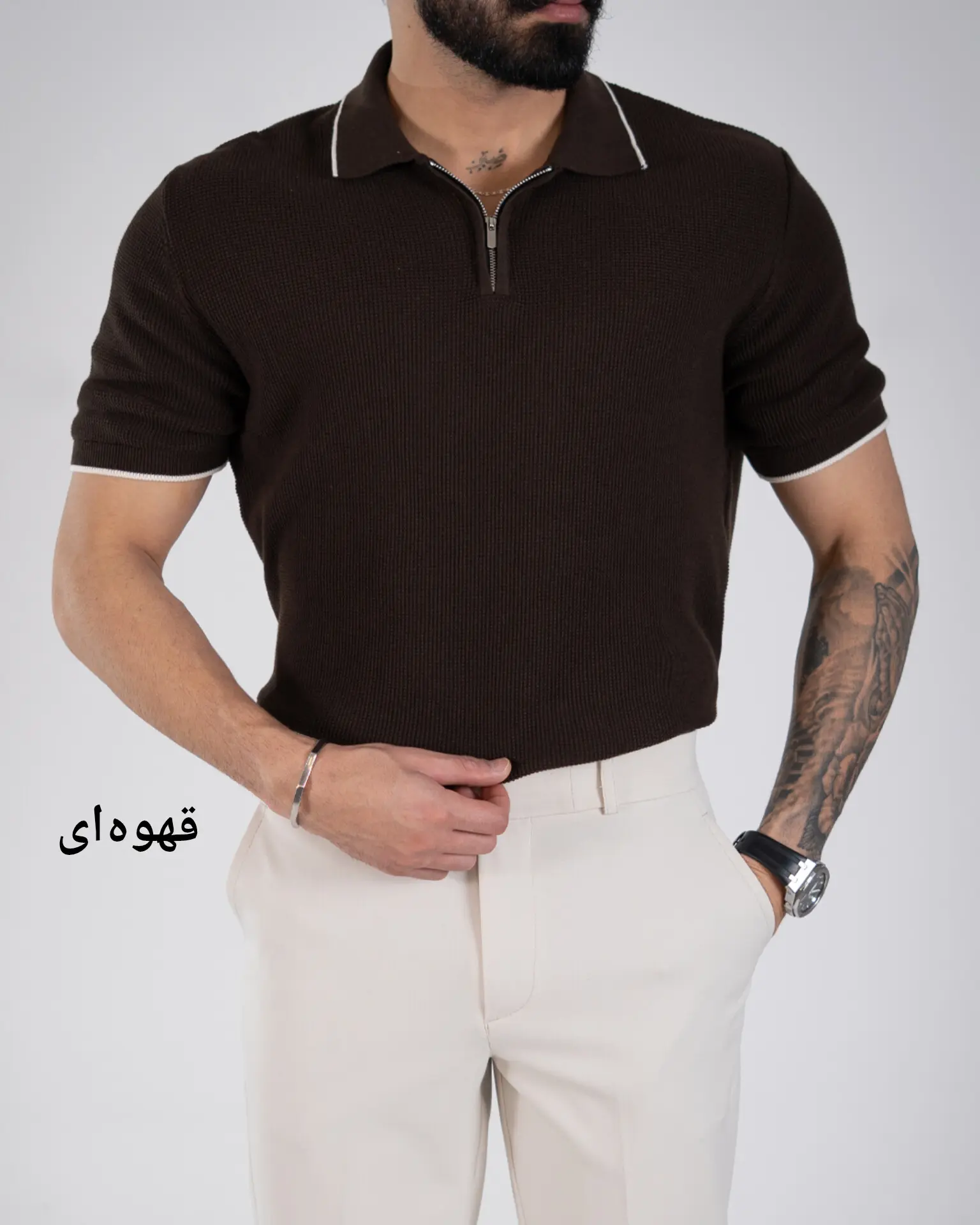 تیشرت نیم زیپ آرسام-کد5032